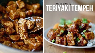 Insanely Easy Teriyaki Tempeh Recipe packed with protein amp flavor [upl. by Yelahs734]