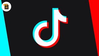 Illustrator Blend Modes Are AWESOME  TIK TOK LOGO [upl. by Malynda]