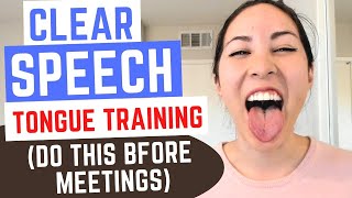 5 Tongue Exercises For Clear Speech And Articulation [upl. by Ahtilat712]