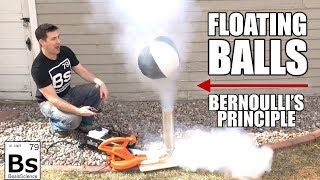 Floating Balls  Bernoullis Principle Visualized [upl. by Marve622]