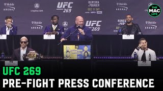 UFC 269 Poirier vs Oliveira PreFight Press Conference [upl. by Anwat]