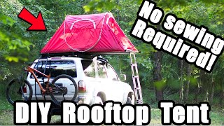 Super Cheap DIY Rooftop Tent [upl. by Nicolea]