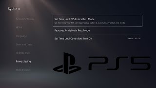 Power Save amp Standby Mode Settings Adjusting  PS5 Menu Interface Tips amp Tricks [upl. by Nnaeirual]