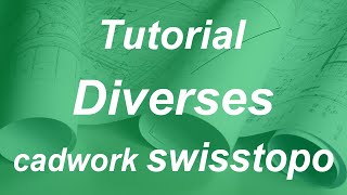 Tutorial cadwork swisstopo [upl. by Philina897]