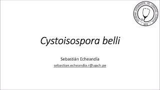 Cystoisospora belli [upl. by Dilisio]