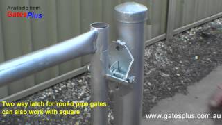 Gate Latch 2 way for round pipe and square [upl. by Shanta866]