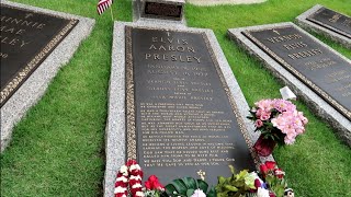 ELVIS PRESLEY House amp Grave FULL Tour Inside GRACELAND PRIVATE ROOMS [upl. by Ettevey704]