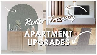 RENTER FRIENDLY APARTMENT UPGRADES  Removable and Landlord Friendly [upl. by Caundra]