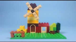 Lego Windmill Building Instructions  Lego Classic 10696 quotHow To” [upl. by Hoffarth]