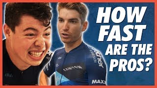 How FAST Are Pro Cyclists Average Joe Vs Pro [upl. by Breh]