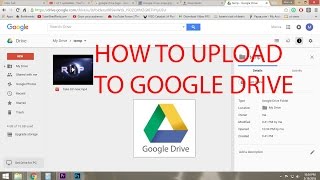 How To Upload a file or video to Google Drive [upl. by Ecela]