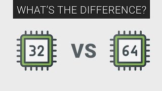 32bit vs 64bit CPU  Explained [upl. by Eidnim]