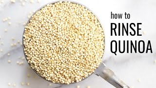 How to Rinse Quinoa StepbyStep Tutorial [upl. by Neerac972]