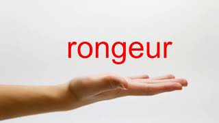 How to Pronounce rongeur  American English [upl. by Tania]