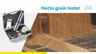 Hecto grain tester  how to measure bulk density or test weight [upl. by Linette878]