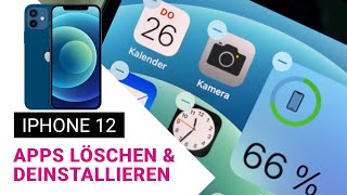 iPhone 12 📱 Apps löschen und deinstallieren  Deutsch [upl. by Eened]