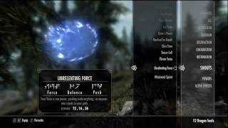 Skyrim  Unrelenting Force  Shout [upl. by Nebeur]