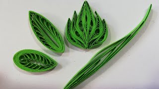 How to make quilling leaves [upl. by Aterg]