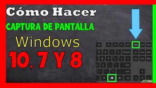 Como Tomar Captura de Pantalla en Computadora ✅ Windows 10 Windows 7 y 8 [upl. by Lebbie]