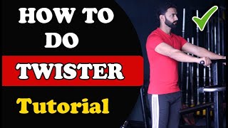 HOW TO DO TWISTER EXERCISE  100 CORRECT FORM  M S SODHA [upl. by Kimble]