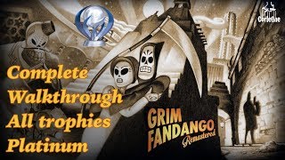 Grim Fandango Remastered  Complete Walkthrough  All trophies  Platinum [upl. by Steward]