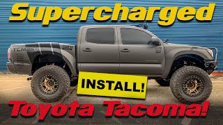 PART 12  TOYOTA TACOMA 40L V6 SUPERCHARGER SYSTEM INSTALLATION [upl. by Aillimat15]