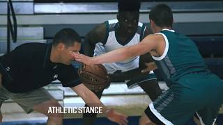 Basketball Defense Stance and Slides [upl. by Sudoeht]