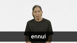 How to pronounce ENNUI in French [upl. by Esch]