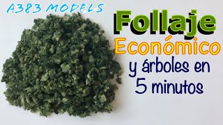 Follaje CASERO y árboles realistas FACÍL RÁPIDO y ECONOMICO Fine Turf [upl. by Chenay]