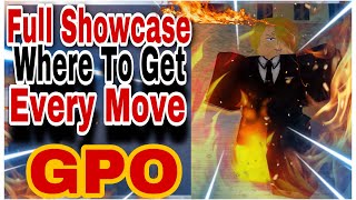 GPO Black Leg Sanji Full Showcase  How To GET EVERY Move On Black Leg [upl. by Crowns]