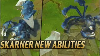 SKARNER REWORK NEW ABILITIES GAMEPLAY  League of Legends [upl. by Holihs510]