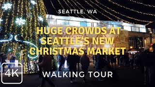 The New Seattle Christmas Market at the Seattle Center 2023  Seattle WA [upl. by Marylee808]