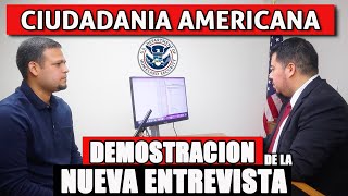 DEMOSTRACION DE ENTREVISTA DE CIUDADANIA AMERICANA 2021 [upl. by Giraud]