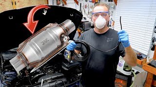 Easiest Catalytic Converter Cleaning And Inspection [upl. by Tigdirb]