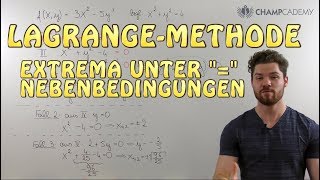 LagrangeMethode Einfach Erklärt  Beispiel [upl. by Latsyc]