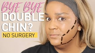 PLUS SIZE MAKEUP  DOUBLE CHIN HACK  itsagoldenlifestyle [upl. by Ogeid]