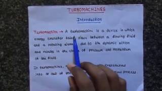 TurbomachinesIntroduction [upl. by Mushro]