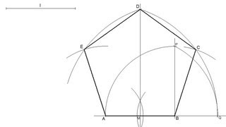 Pentágono regular dado el lado [upl. by Ferdie]