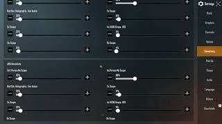 Default sensitivity settings PUBG Mobile  Gameloop [upl. by Oscar]