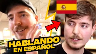 MRBEAST HABLANDO EN ESPAÑOL [upl. by Giulietta282]