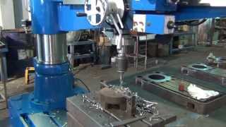 BEMATO Radial Drilling Machine  BMT 1300NCT  Auto Peak Drilling [upl. by Einohpets521]