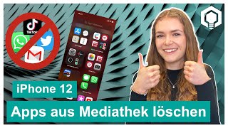 iPhone 12 📱Apps aus Mediathek löschen [upl. by Elletsyrc]