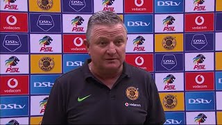 DStv Premiership  Kaizer Chiefs v Mamelodi Sundowns  Postmatch interview with Gavin Hunt [upl. by Saiasi]