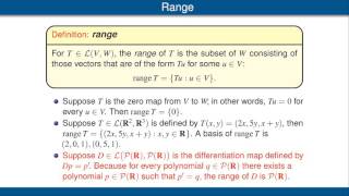 Null Spaces And Ranges [upl. by Adyeren757]