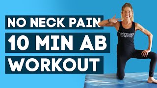 No Neck Pain Abs Workout  10 Min Ab Workout NECK  BACK FRIENDLY [upl. by Hertzog]