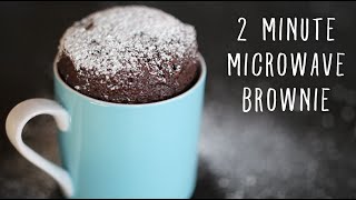 2 Minute Microwave Brownies in a Mug [upl. by Ravid238]