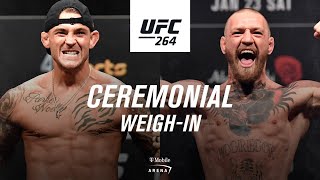 UFC 264 Ceremonial Weighin  Poirier vs McGregor 3 [upl. by Sibella]