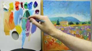 How to paint like Monet Part 3  Stepbystep Impressionist landscape painting [upl. by Tobit]