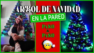 🎄 ÁRBOL DE NAVIDAD EN LA PARED PASO A PASO  Maleja Vargas [upl. by Ainitsirhc692]