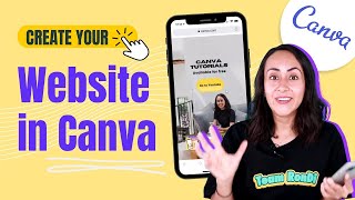 How to Create a WEBSITE in Canva for FREE [upl. by Sillsby]